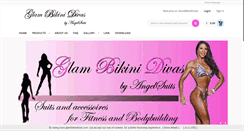 Desktop Screenshot of glambikinidivas.com